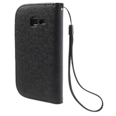 MLT atverčiamas Samsung Galaxy Trend Lite S7390 (S7392) juodas dėklas - knygutė / Priedai.lt