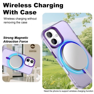"IMAK" Candy MagSafe Matte Hard Silicone (TPU) Case - purple (iPhone 17)
