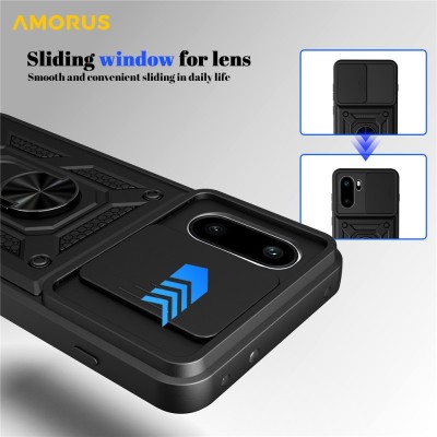 "AMORUS" Kickstand enhanced protection case - black (OnePlus 15R)