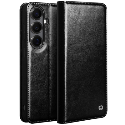 "QIALINO" flip case cover - black (Galaxy S26)