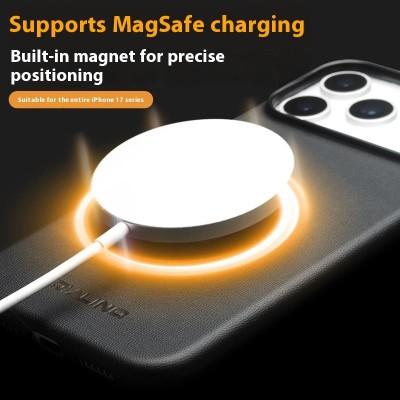 "QIALINO" Slim MagSafe case cover - black (iPhone 17 Pro Max)