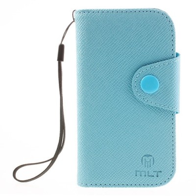 MLT atverčiamas Samsung Galaxy Trend Lite S7390 (S7392) mėlynas dėklas - knygutė / Priedai.lt