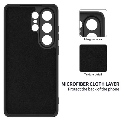 "Shell" hard silicone (TPU) case - black (Galaxy S26 Ultra)