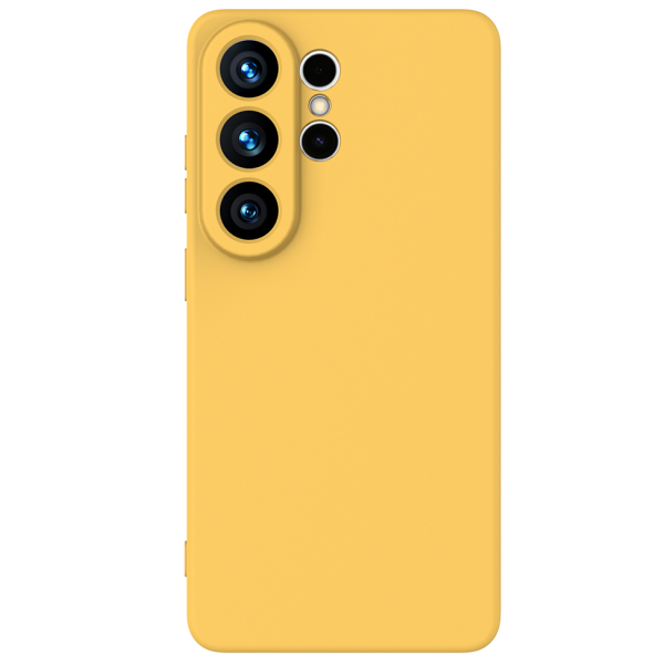 "Shell" hard silicone (TPU) case - yellow (Galaxy S26 Ultra)