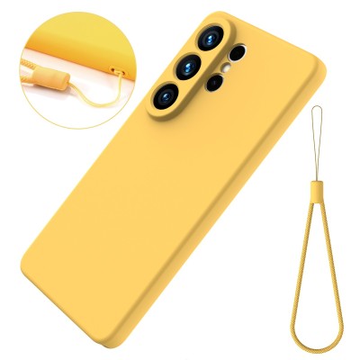 "Shell" hard silicone (TPU) case - yellow (Galaxy S26 Ultra)