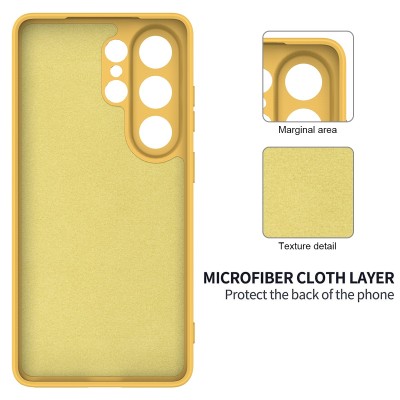 "Shell" hard silicone (TPU) case - yellow (Galaxy S26 Ultra)