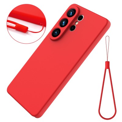 "Shell" hard silicone (TPU) case - red (Galaxy S26 Ultra)