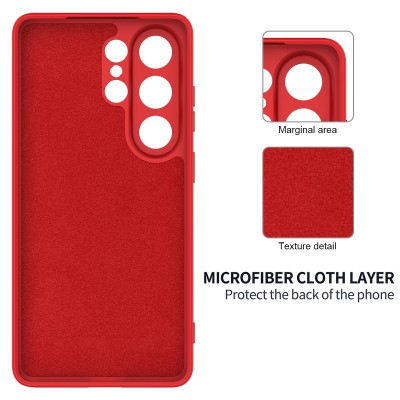 "Shell" hard silicone (TPU) case - red (Galaxy S26 Ultra)