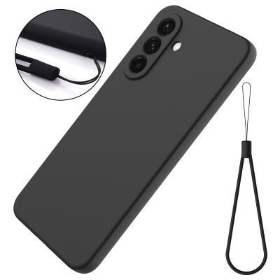 "Shell" hard silicone (TPU) case - black (Galaxy S26)