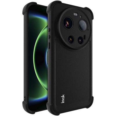 "Imak" reinforced protection hard Airbag silicone matte (TPU) case - black (Xiaomi 17 Ultra)