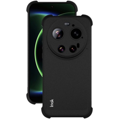 "Imak" reinforced protection hard Airbag silicone matte (TPU) case - black (Xiaomi 17 Ultra)