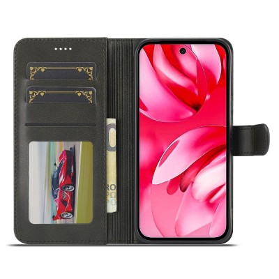 "LC.IMEEKE" Flip Book Case - Black (Pixel 10a)
