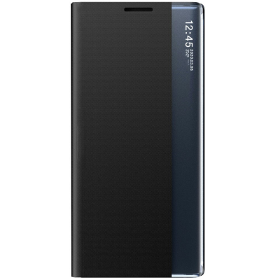 "Baoshi" Side Line flip book case cover - black (Galaxy S26)