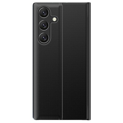 "Baoshi" Side Line flip book case cover - black (Galaxy S26+)