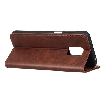 "Binfen" Split flip book case - brown (Redmi Note 9 Pro)
