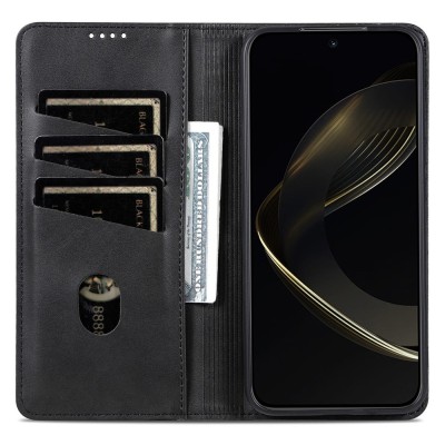 "AZNS" Retro flip book case - black (Honor Magic7 Pro 5G)