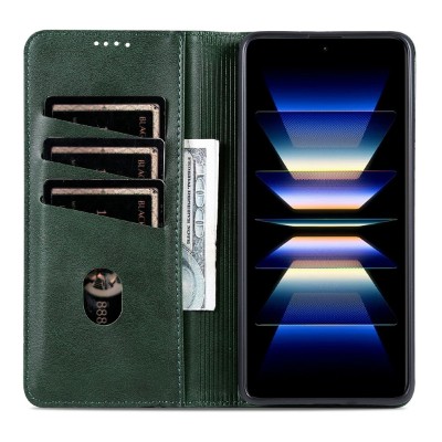 "AZNS" Retro flip book case - Green (Xiaomi 17 Ultra)