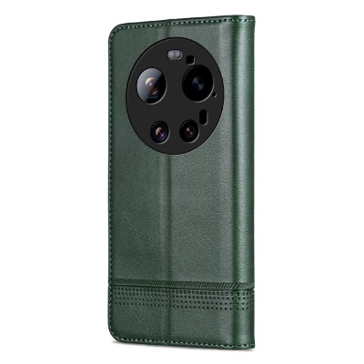 "AZNS" Retro flip book case - Green (Xiaomi 17 Ultra)