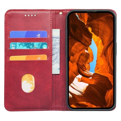 "Binfen" Split flip book case - red (Honor X5c Plus 4G)
