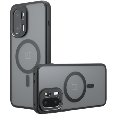 "Mofan" MagSafe Matte Hard Silicone (TPU) Case - Black (OnePlus 15R / Ace 6T / Ace 6)