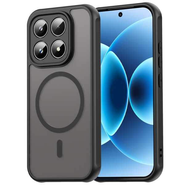 "Mofan" MagSafe Matte Hard Silicone (TPU) Case - Black (Xiaomi 17)