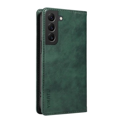 "YIKATU" Split flip book case - green (Galaxy S22 5G)