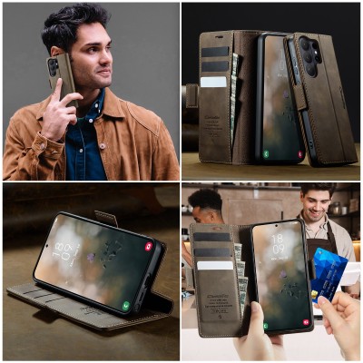„CaseMe“ Retro Skin Case - Brown (Galaxy S26 Ultra)