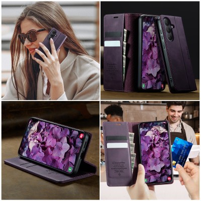 „CaseMe“ Retro Skin Case - Purple (Galaxy S26)