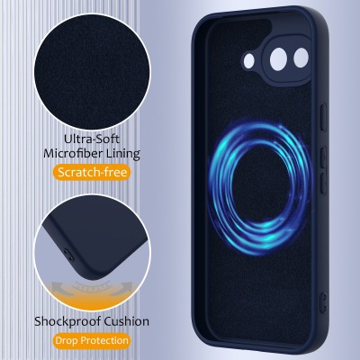 "Shell" MagSafe Hard Silicone (TPU) Case Cover - dark blue (Pixel 10a)