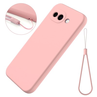„Shell“ hard silicone (TPU) case - pink (Pixel 10a)