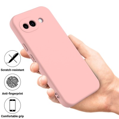 „Shell“ hard silicone (TPU) case - pink (Pixel 10a)