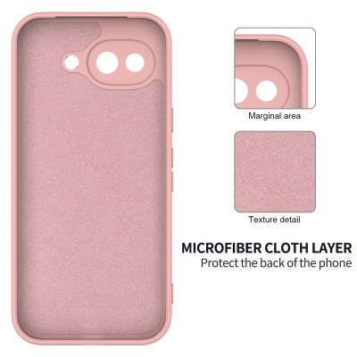 „Shell“ hard silicone (TPU) case - pink (Pixel 10a)