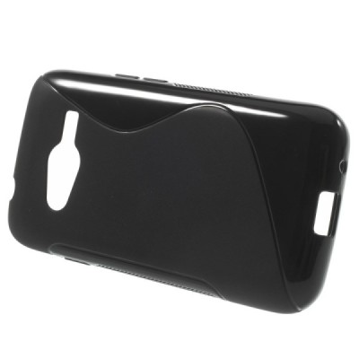 Samsung Galaxy Trend 2 G313 juodas kieto silikono TPU dėklas - nugarėlė / Priedai.lt