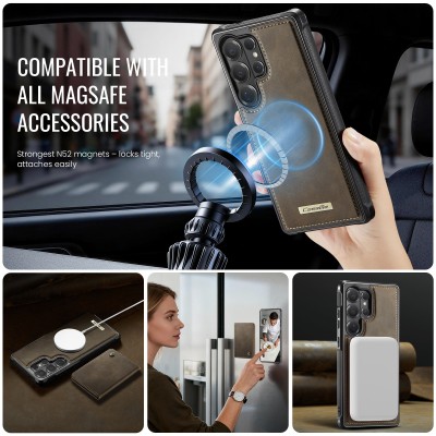 „CASEME“ Wallet case - brown (Galaxy S26 Ultra)