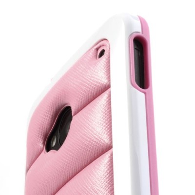 „Infisens“ Hybrid Bumper HTC One M7 rožinis dėklas (Dėkliukas) / Priedai.lt