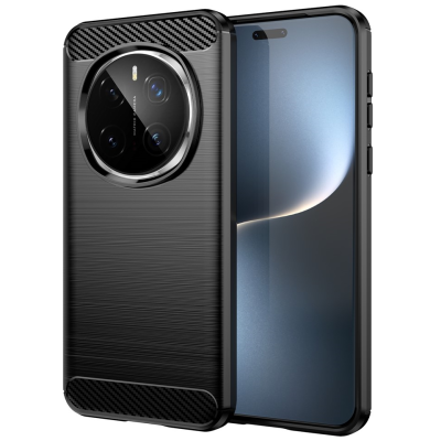 "AILES" Carbon hard silicone (TPU) case - black (Honor Magic7 Pro 5G)