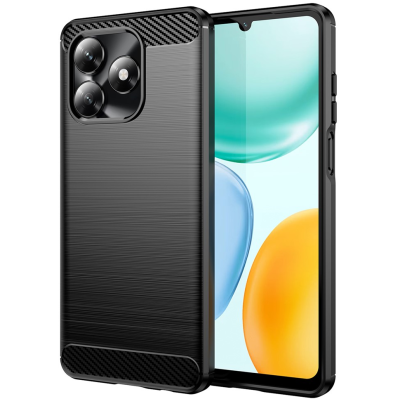 "AILES" Carbon hard silicone (TPU) case - black (Honor X5c 4G)
