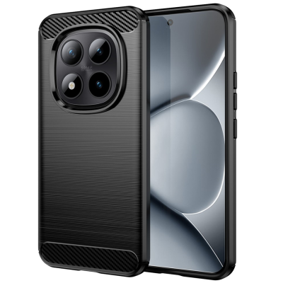 "AILES" Carbon hard silicone (TPU) case - black (Poco M8 Pro / Redmi Note 15 Pro+)