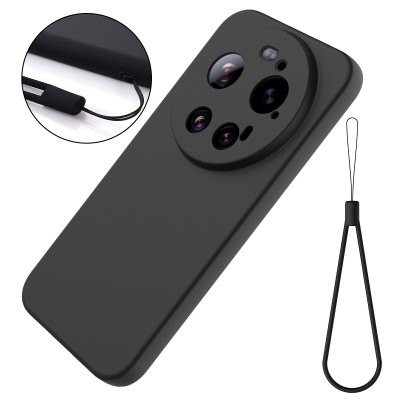 "Shell" hard silicone (TPU) case - black (Xiaomi 17 Ultra)