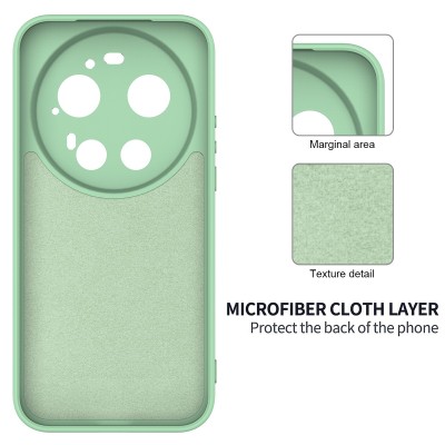 "Shell" hard silicone (TPU) case - green (Xiaomi 17 Ultra)