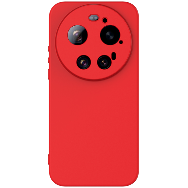 "Shell" hard silicone (TPU) case - red (Xiaomi 17 Ultra)