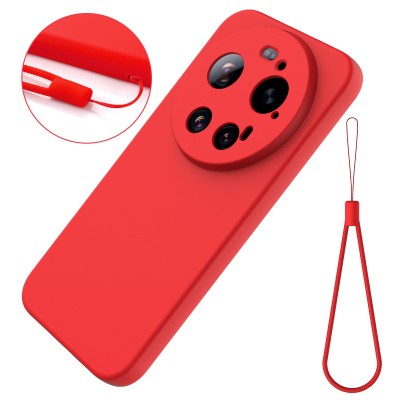 "Shell" hard silicone (TPU) case - red (Xiaomi 17 Ultra)