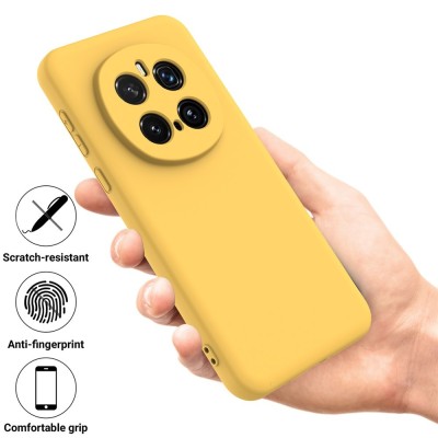 "Shell" hard silicone (TPU) case - yellow (Honor Magic7 Pro 5G)