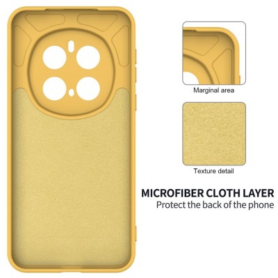 "Shell" hard silicone (TPU) case - yellow (Honor Magic7 Pro 5G)