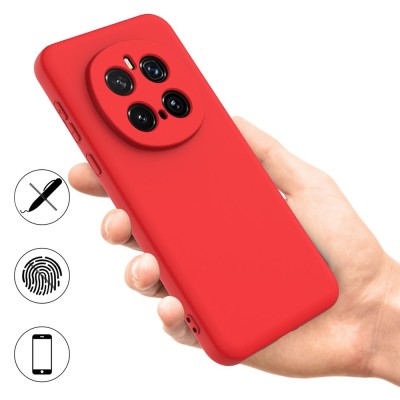"Shell" hard silicone (TPU) case - red (Honor Magic7 Pro 5G)