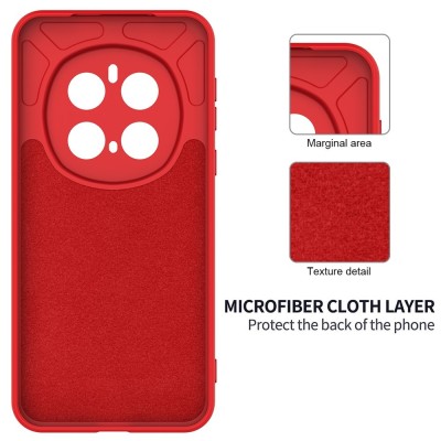 "Shell" hard silicone (TPU) case - red (Honor Magic7 Pro 5G)