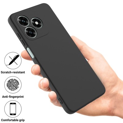 "Shell" hard silicone (TPU) case - black (Honor X5c Plus 4G)