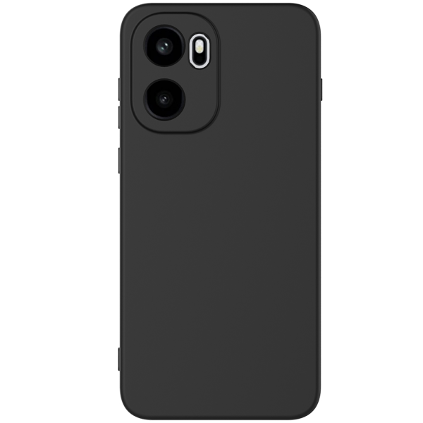 "Shell" hard silicone (TPU) case - black (OnePlus 15R / Ace 6T / Ace 6)