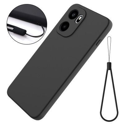 "Shell" hard silicone (TPU) case - black (OnePlus 15R / Ace 6T / Ace 6)