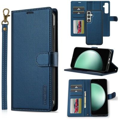 "LC.IMEEKE" MagSafe 2-in-1 Flip Case - Blue (Galaxy A57)